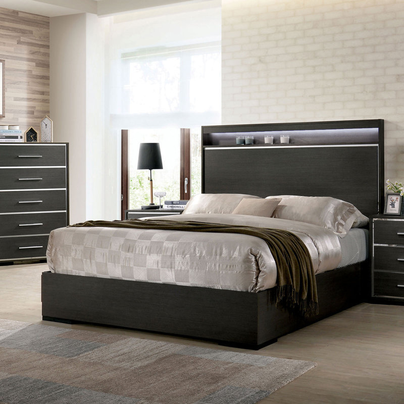Petronille Bookcase Storage Bed, Queen