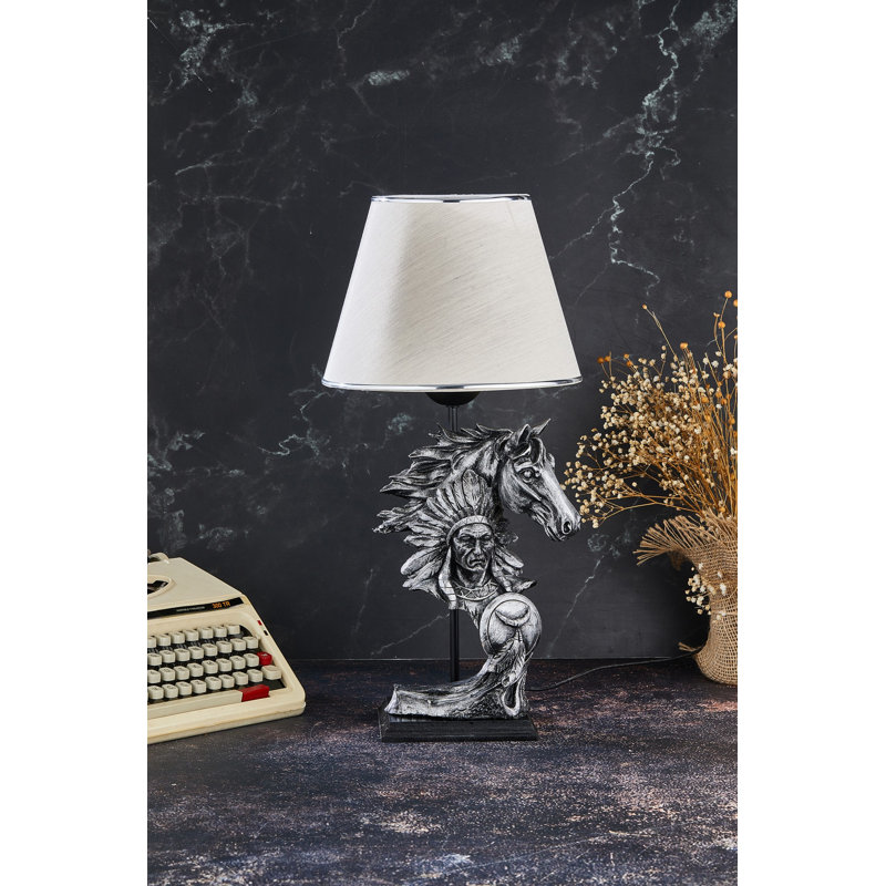 Lampe de table Danwood, gris, Blanc