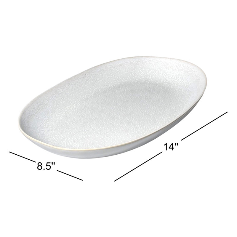 Lily Valley Stoneware Platter