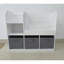 Bookcase with 3 fabric drawers
