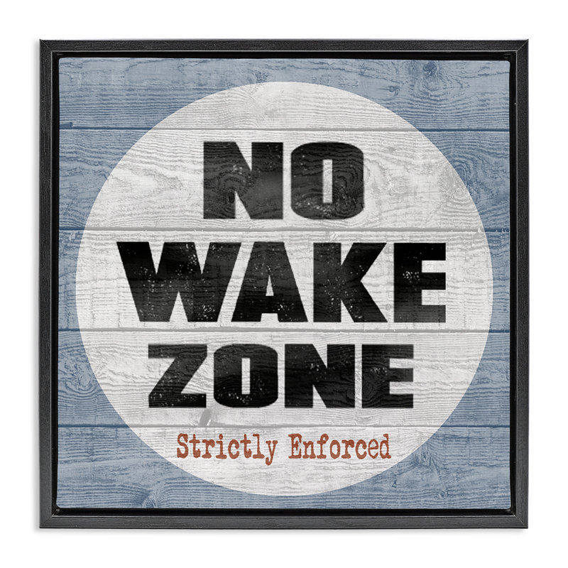 Planches de plage No Wake Zone, H 18 po x l 18 po, Noir