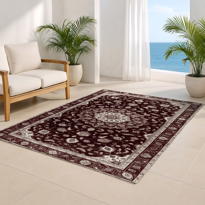 Tapis rouge intérieur et extérieur Tabriz, Rectangle 4pi x 6 pi