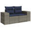 55cm Wide Patio Sofa with Cushions