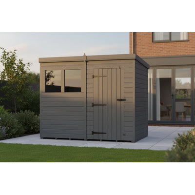 8x4 Pent Composite Shed