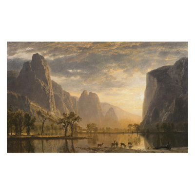 «Valley of the Yosemite» par Albert Bierstadt - Impression giclée