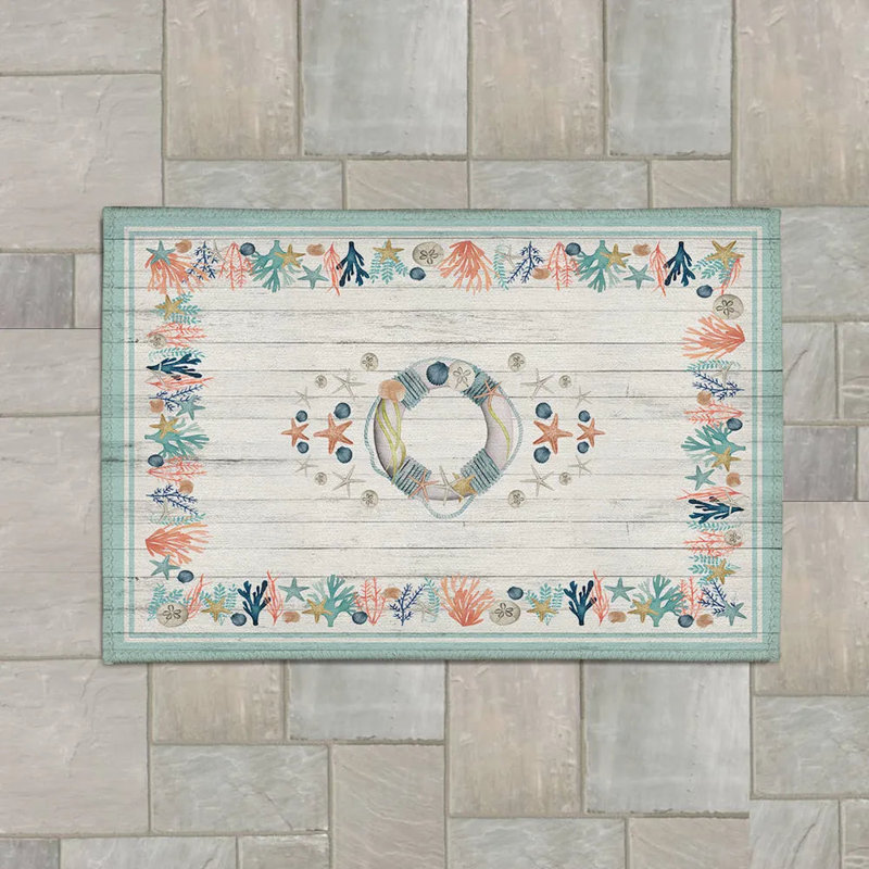 Tapis d'extérieur Coastal Reef Coastal Reef, Rectangle 4 pi x 6 pi