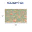 Housse de table vintage avec bords festonnés 60 x 120 po pour aquarelle