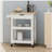 Compact wooden kitchen cart - functionality and style coexist
