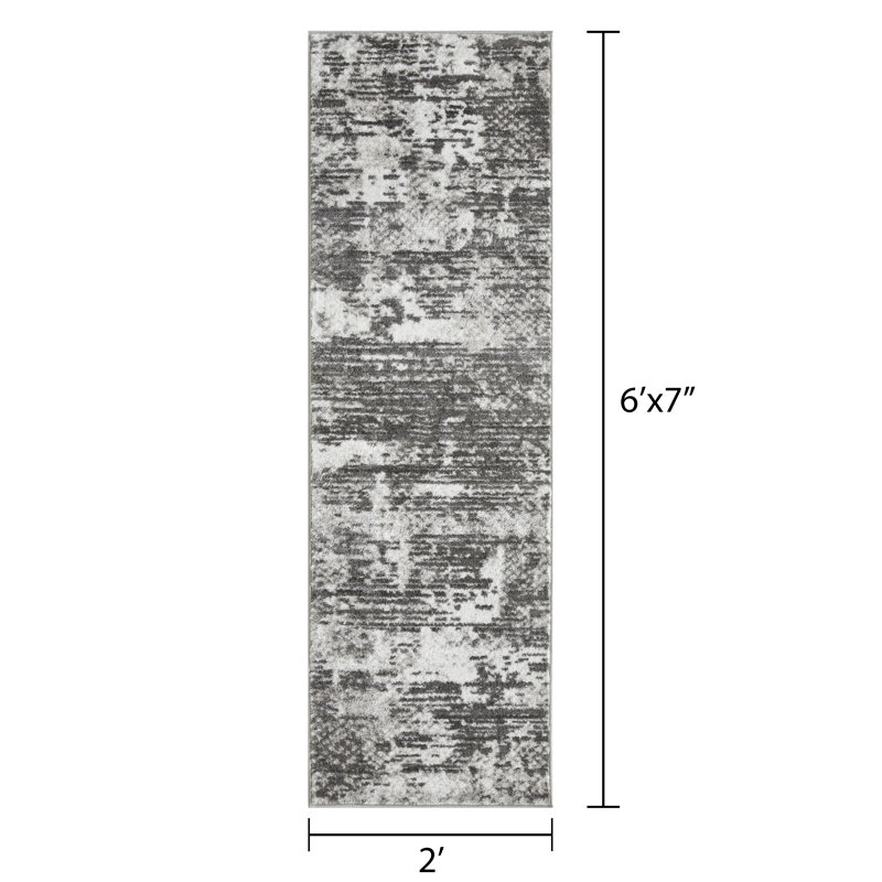 Sharitta Abstract Indoor Rug, Runner 2' x 6'7"