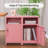 Katarra 26'' Tall Metal Nightstand Storage Cabinets With Lock-804624991