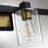 50'' 6-Light Black & Gold Bathroom Vanity Light with Glass Shade-806497666-866321954