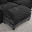 Fauteuil chenille en tissu, coussin d'assise rembourré à double couche-1130501538