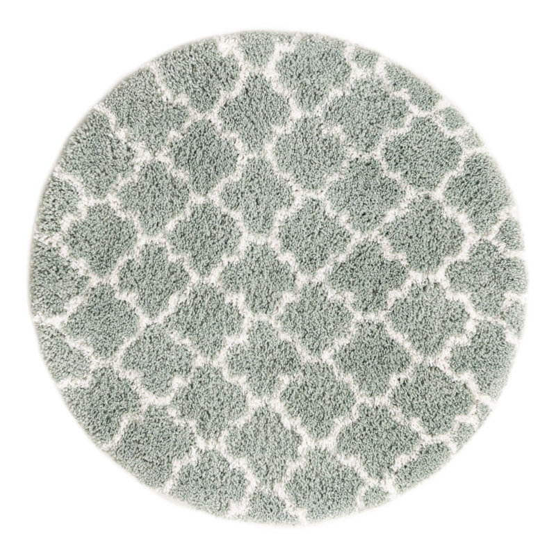 Jaryiah Performance Geometric Indoor Rug, Round 4'1"