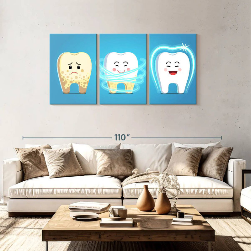 'Teeth Care, 39" H x 80" W
