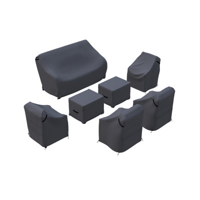 Tapasi 9 - Person Patio Conversation Set with Swivel Lounge Chairs & Optional Firepit Table by Arlmont & Co.