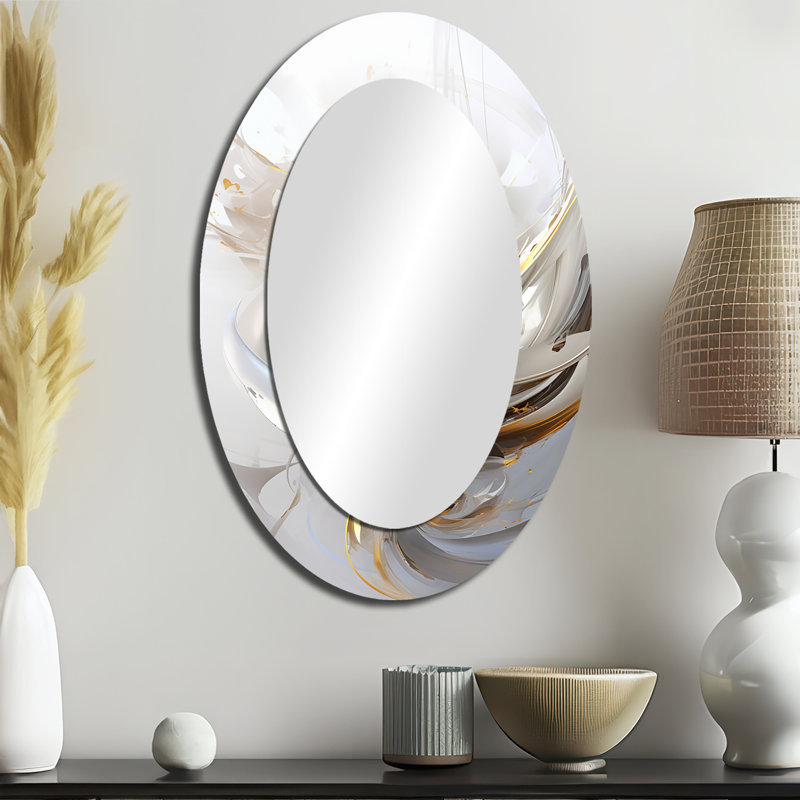Miroir mural ovale Fractal, 36 po x 24 po