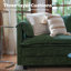 Canapé modulaire en L 5 pièces modulaire en forme de L 5 pièces avec pouf-chenille amovible - vert-144271920