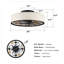 Ventilateur de plafond 20 pouces à profil bas en tissu Farmhouse