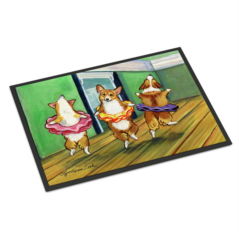 Statesville Non-Slip Striped Indoor Doormat, Rectangle 2' x 3'