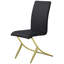 Chaises de salle à manger modernes 4 pièces noires, rembourrées pour une utilisation confortable (4), confortables et élégantes