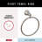 Woodhurst Wall Mount Round Closed Towel Ring Bath Hardware Accessory-36910941
