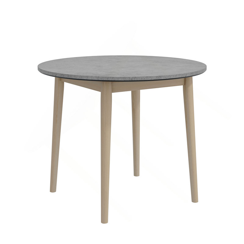 Table de salle à manger Studio avec plateau Smort et pieds en bois massif Studio