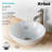 Ceramic Circular Vessel Bathroom Sink with Faucet-3955078