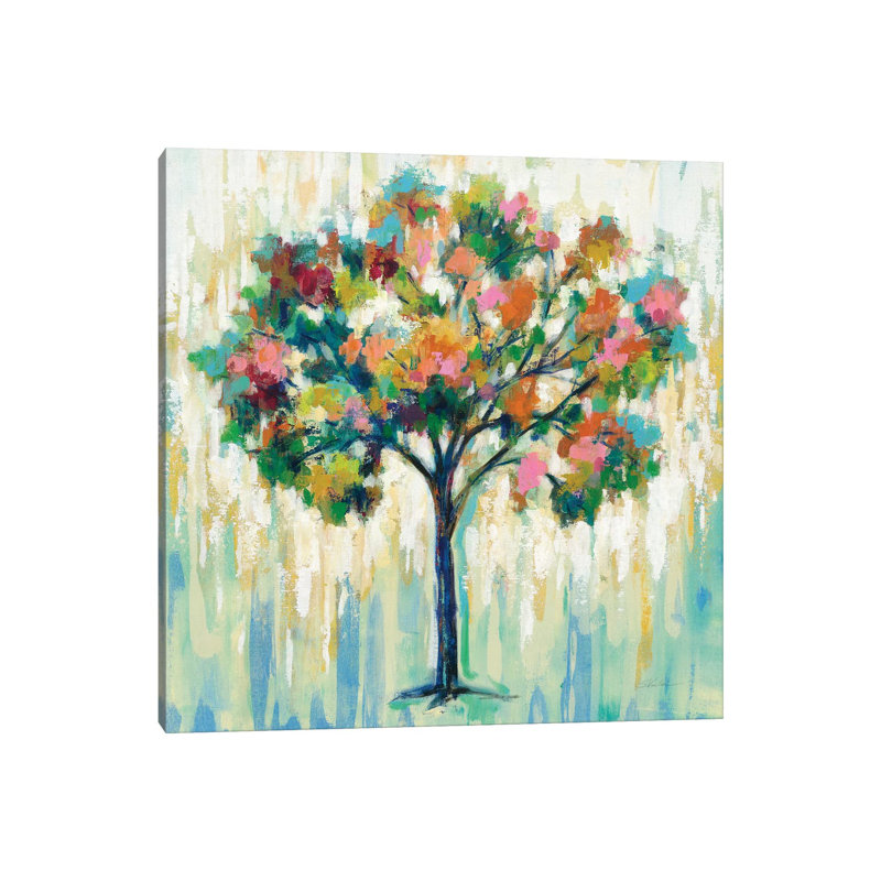 «Blooming Tree» par Silvia Vassileva - impression, H 37 po x l 37 po x P 1,5 po, Toile tendue, Aucun mat