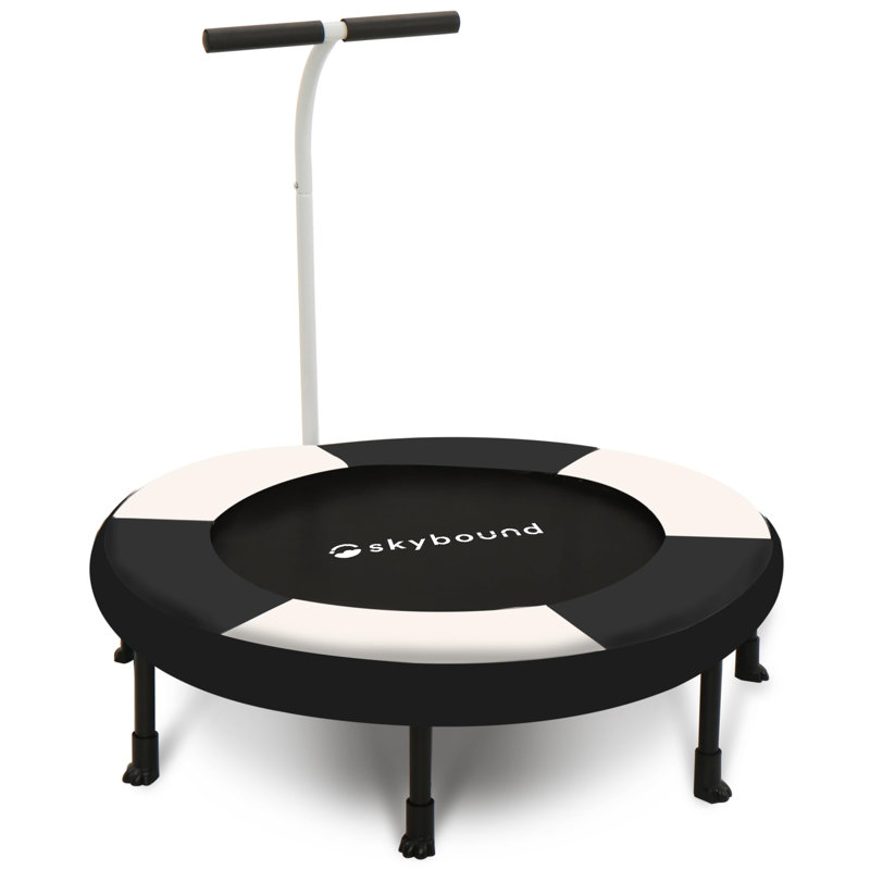 Mini trampoline 36 pouces avec poignée en T et coussin de sécurité, Vert