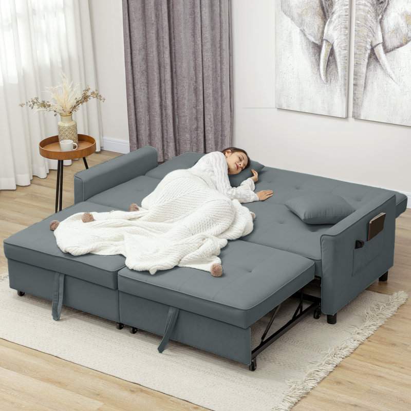 Sioban 3 Seater Reclining Sofa & Chaise, Grey