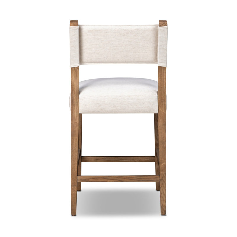 Ferris Stool, Counter Stool (25.98" Seat Height), Crypton Nomad Snow Polyester Blend, Amber Ash
