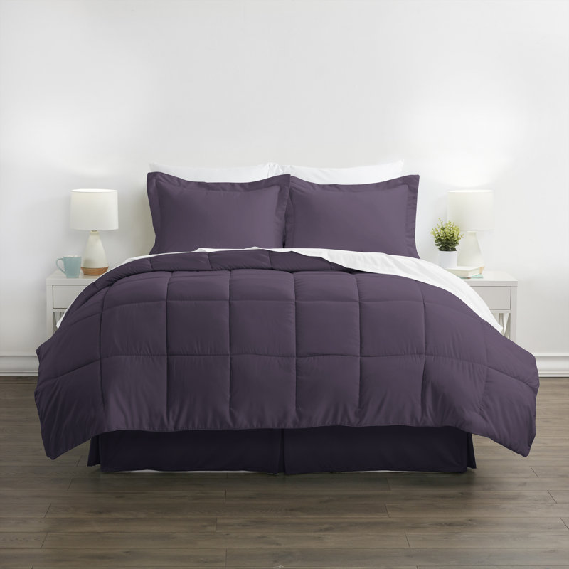 IEnjoy Home Simply Soft 8 Piece Microfiber Complete Bedding Set