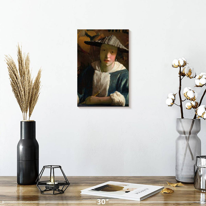 Leisha Girl With A Flute 1665-1675, 12" H x 8" W
