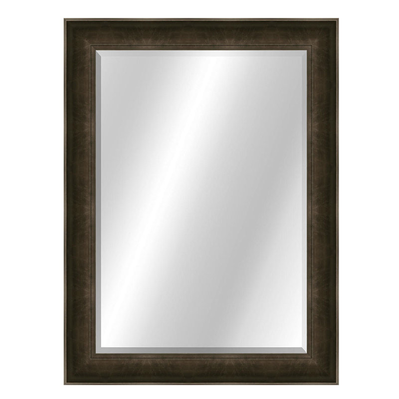 Structura Wall Mirror, 43" x 31", Charcoal