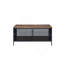 Table basse, chêne antique Winam et finition noire