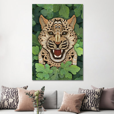 Jungle Leopard by Angelika Parker - Wrapped Canvas Print