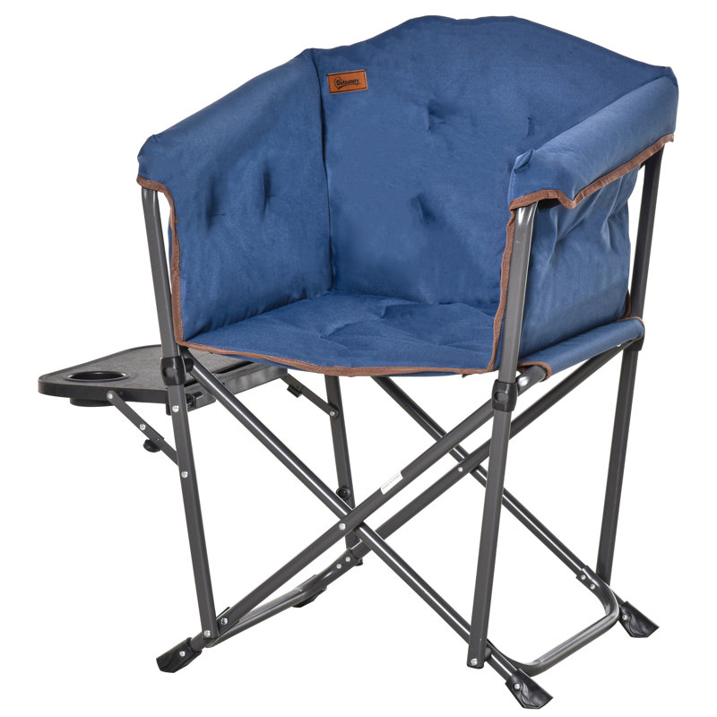 Chaise de camping pliante robuste, Bleu
