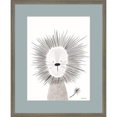 " Lion Line Drawing 2 " by Rachel Nieman