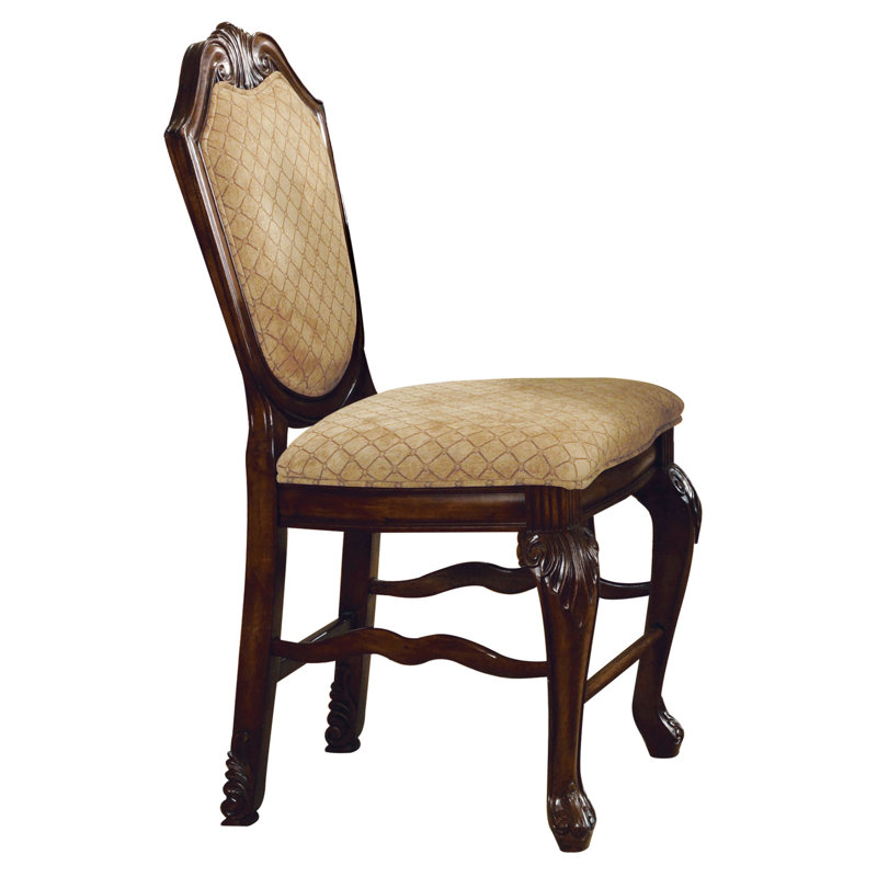 Tabouret de comptoir rembourré Andyn, Espresso