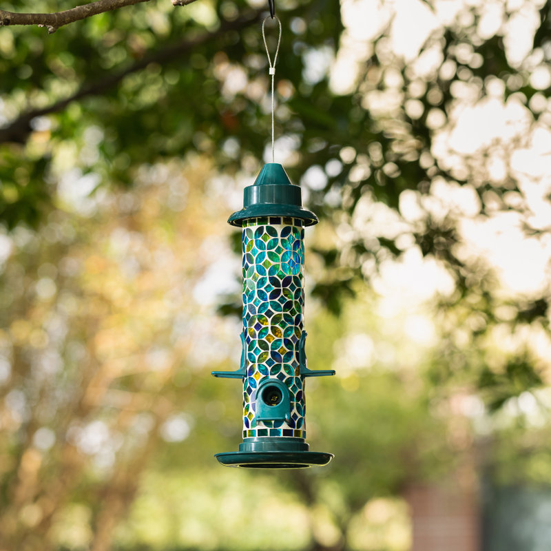 Mangeoire pour oiseaux 20 po, Bleu / bleu sarcelle multicolore