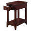 Table d'appoint avec tablette et tiroir - Pièce en bois pour les petits espaces de rangement-500750977