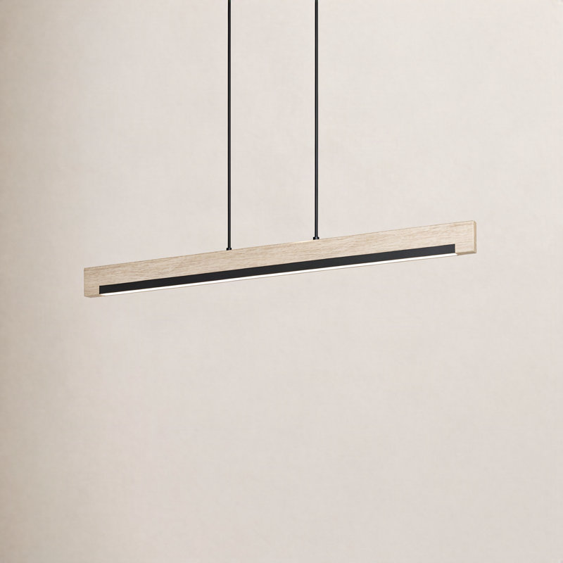 Luminaire suspendu rectangulaire à 1 lumière pour îlot de cuisine Sally