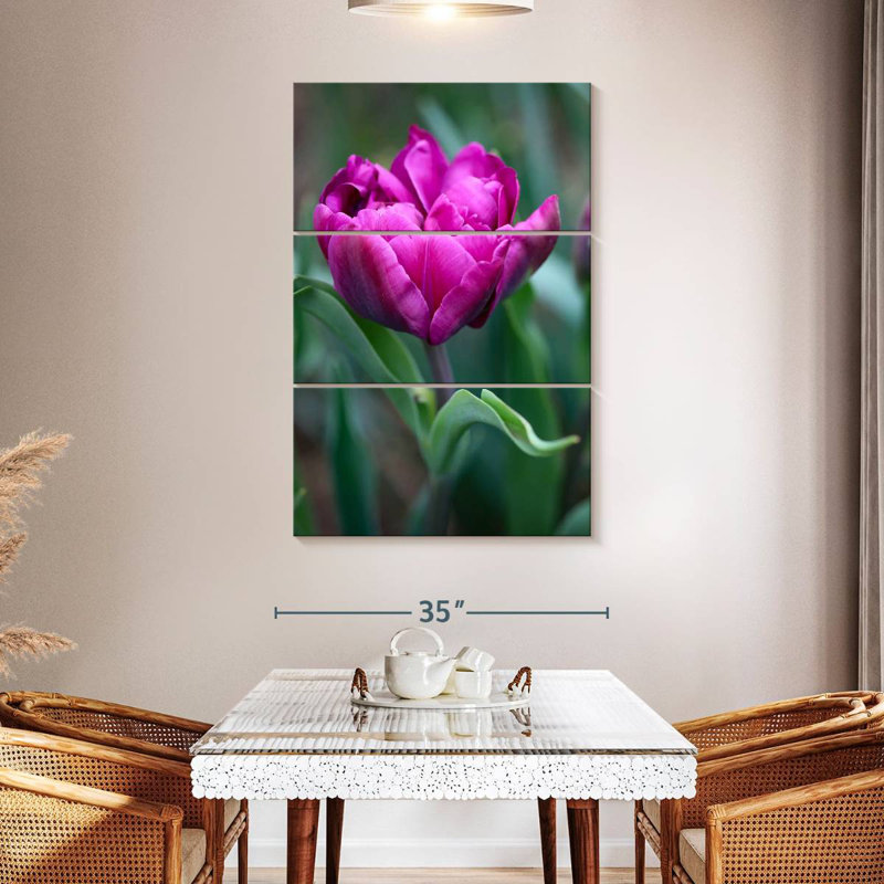 Harnek tulipe fuchsia, H 38 po x l 24 po