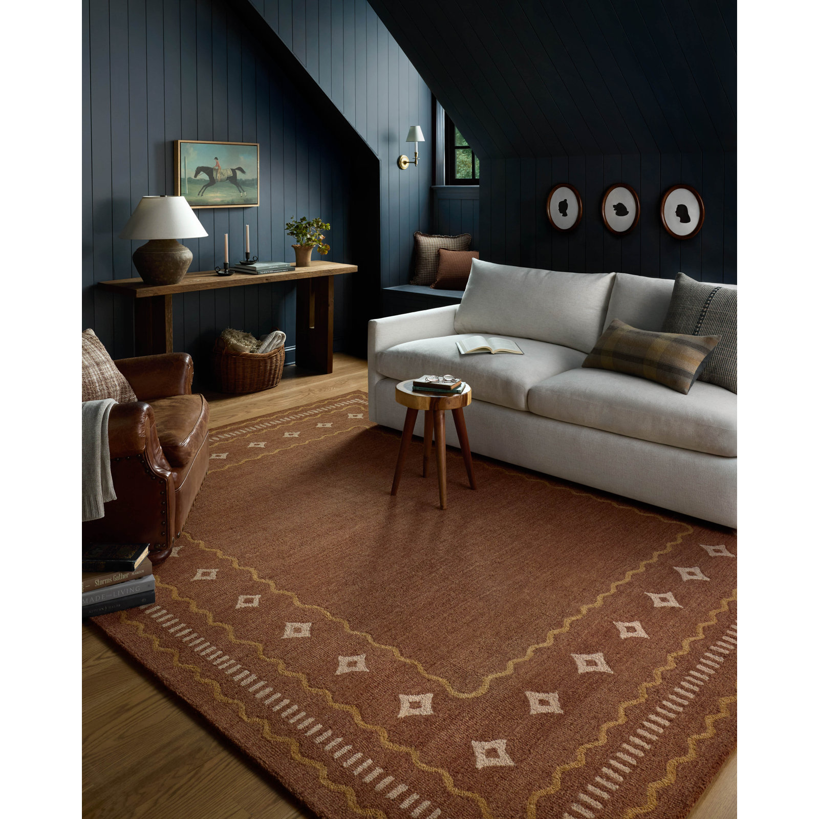 Alfie Clay / Spice Area Rug, Rectangle 5' x 7'6"