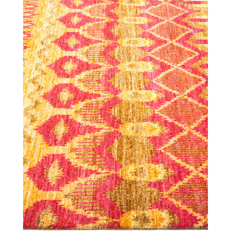 Contemporary One-of-a-Kind 4' 1" X 6' 2" Hand Knotted Area Rug