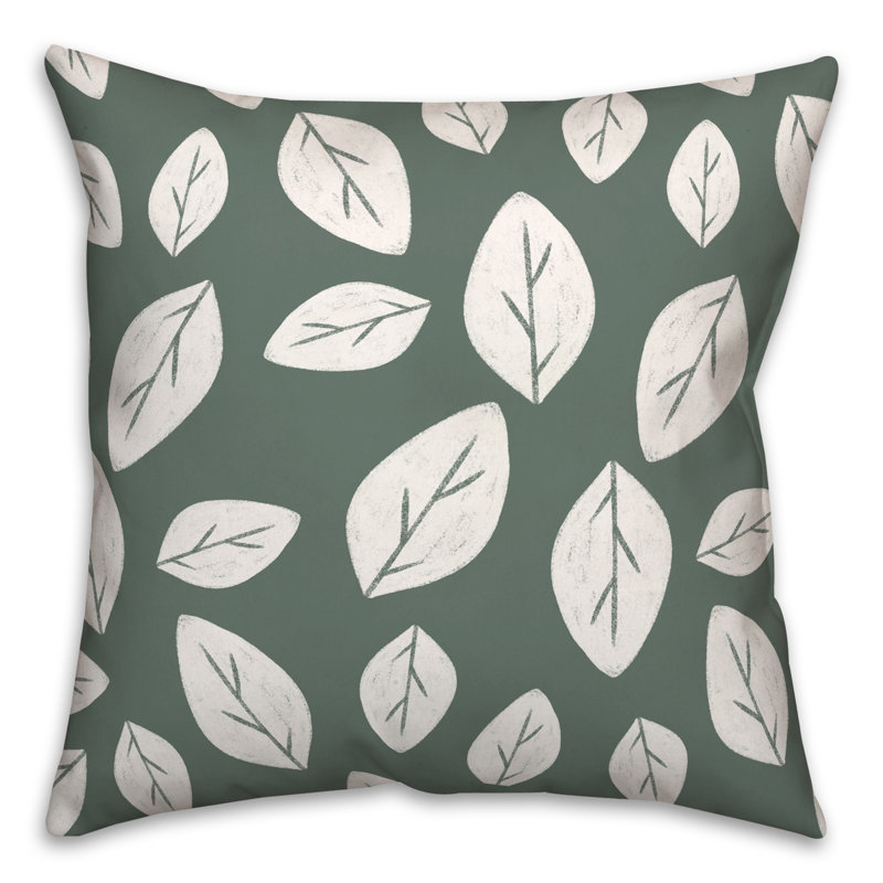  Housse et insert de coussin carré feuille de sauge