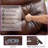 35.8" Wide Sleek Modern Top Genuine Leather Upholstered Power Recliner With Side Pocket & USB Port-1464310776