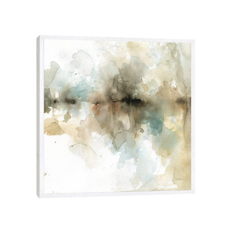 Island Mist II by Carol Robinson - Painting on Canvas, White Framed, 93.98 cm H x 93.98 cm W