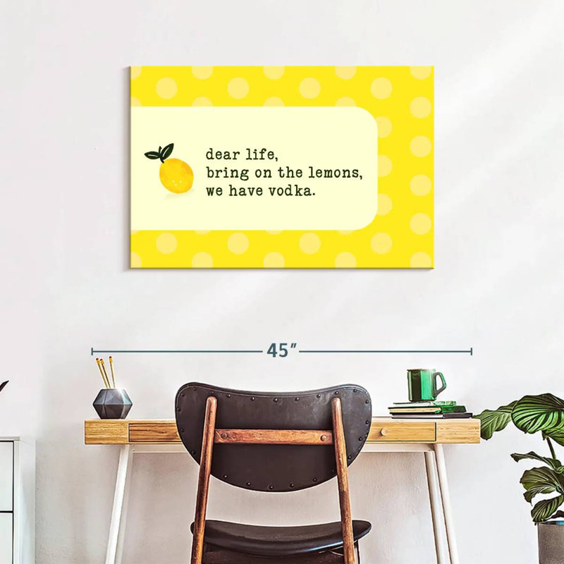 Vodka Lemon, 24" H x 36" W
