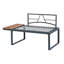 Ensemble de conversation modulaire en osier pour terrasse avec canapé d'appoint et ensemble de conversation 4 pièces 5 pièces avec table d'appoint et coussins